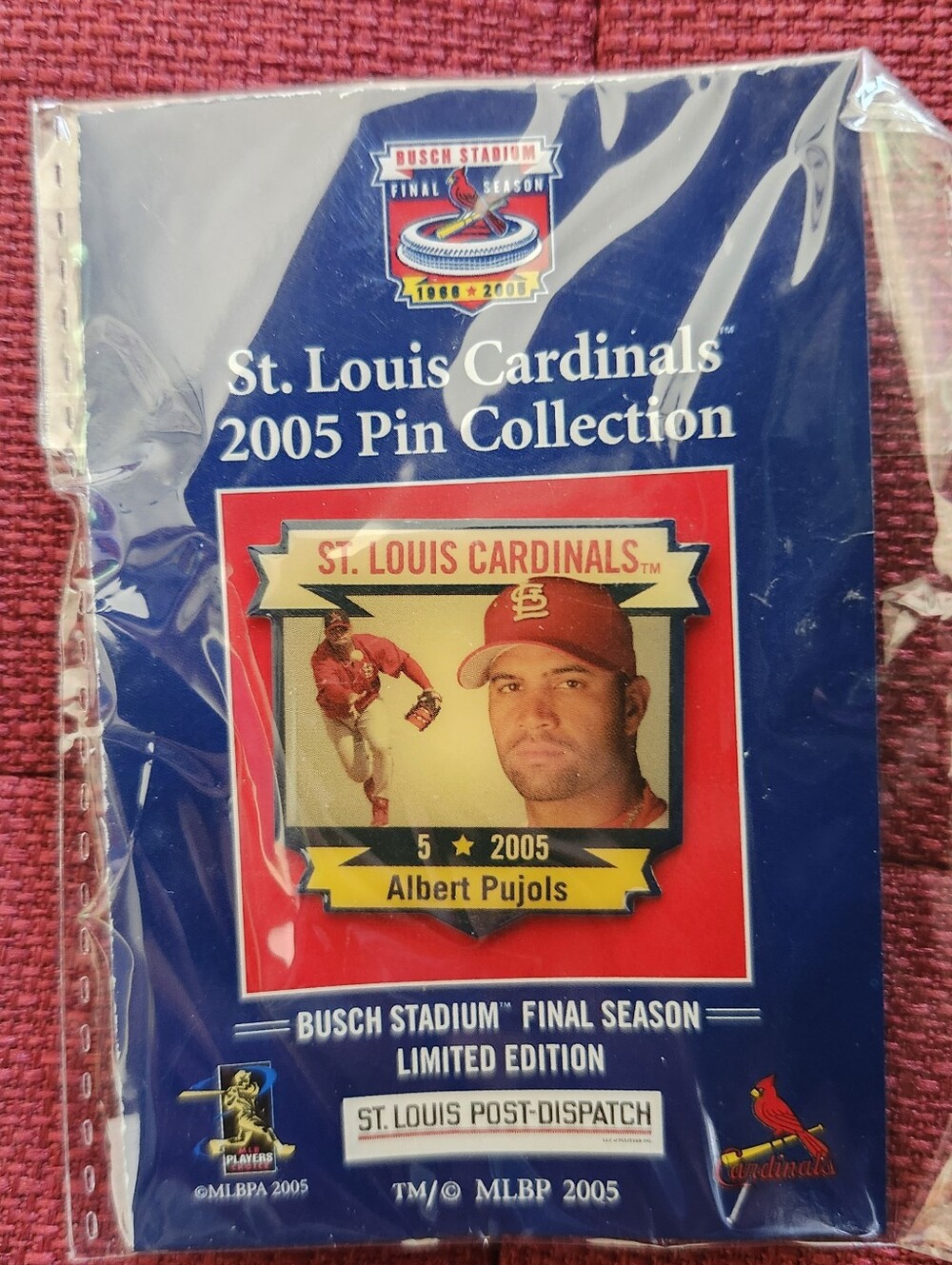 St. Louis Cardinals 2005 Pin Collection Albert Pujols Busch Stadium Final Season